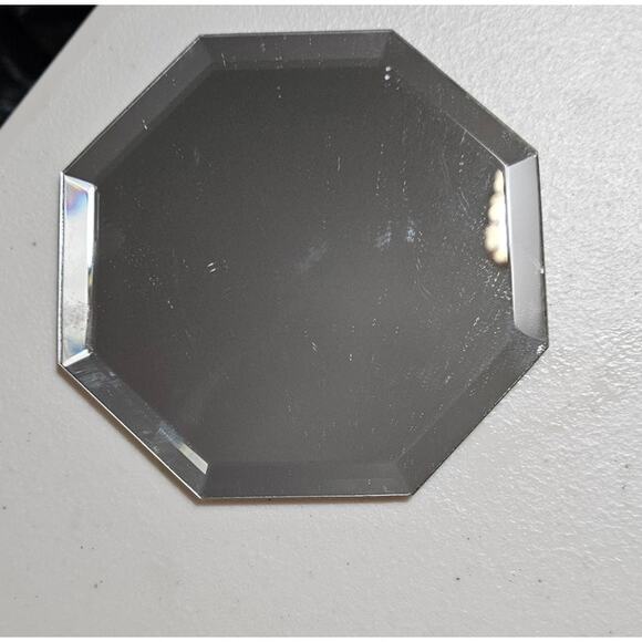 Mirrors 4" Octogan/8 sided 3 pair/6 for Candles, Coasters, Figurines, Placecards - Picture 2 of 5